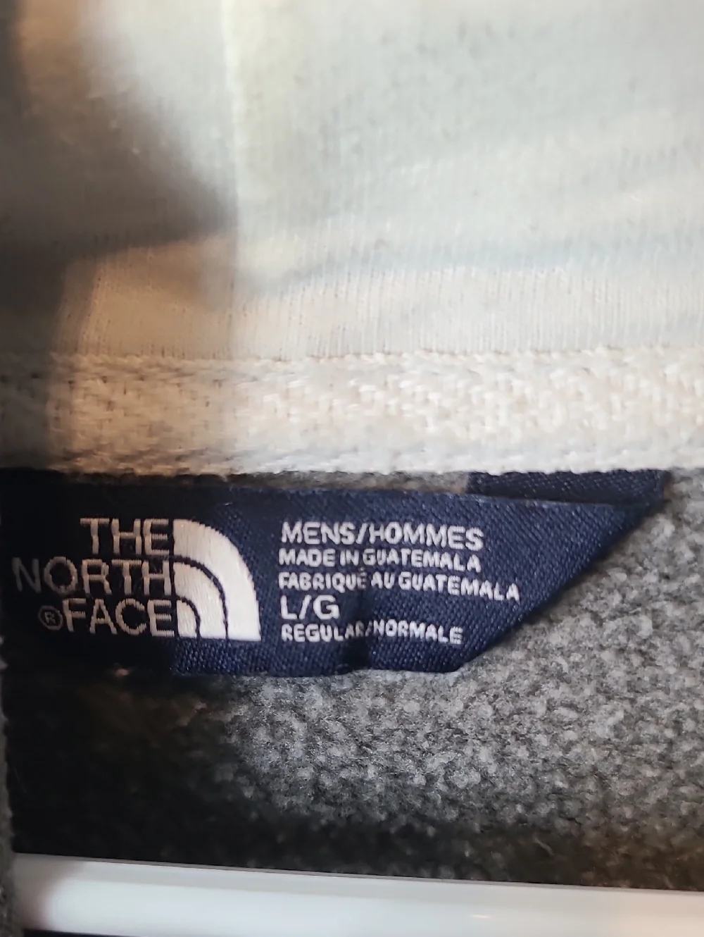 The North Face Hoodie Sweatshirt Mens LARGE USA Gray
